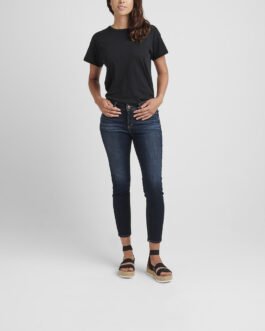 Elyse Mid Rise Skinny Crop Jeans