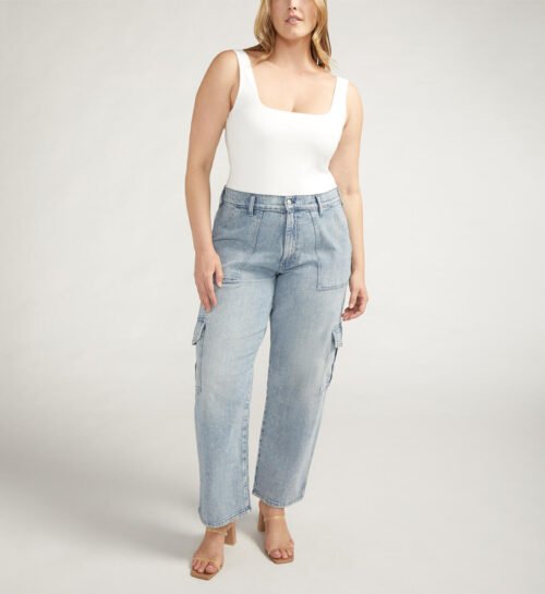 Utility Cargo Jeans Plus Size