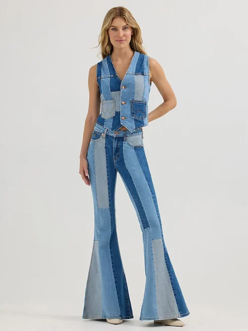 Wrangler x Lainey Wilson Patchwork Bell Bottoms