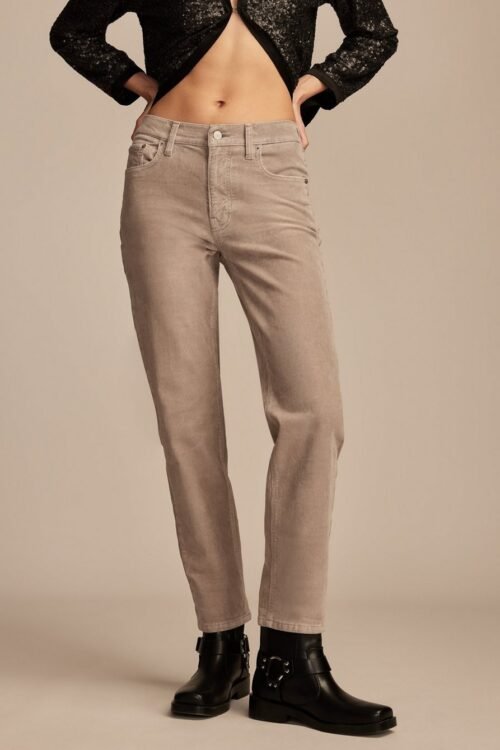 Corduroy Mid rise Boyfriend Jeans