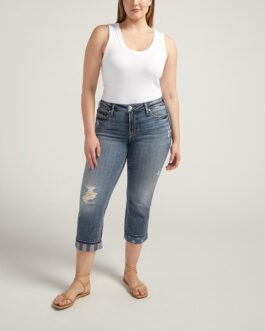 Suki Mid Rise Americana Capri Plus Size