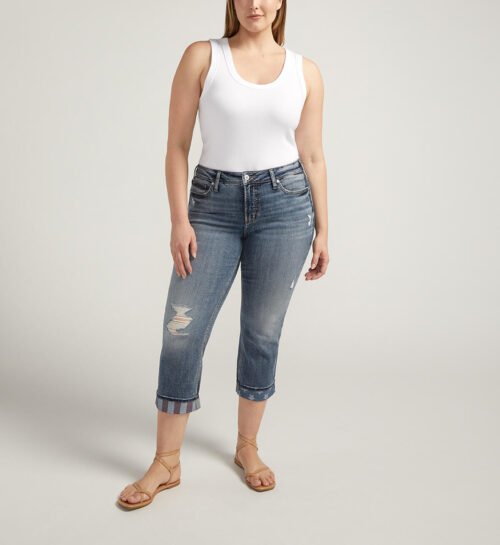 Suki Mid Rise Americana Capri Plus Size