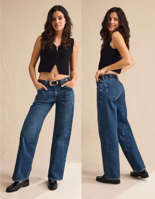 AE Stretch High-Waisted Stovepipe Utility Jean